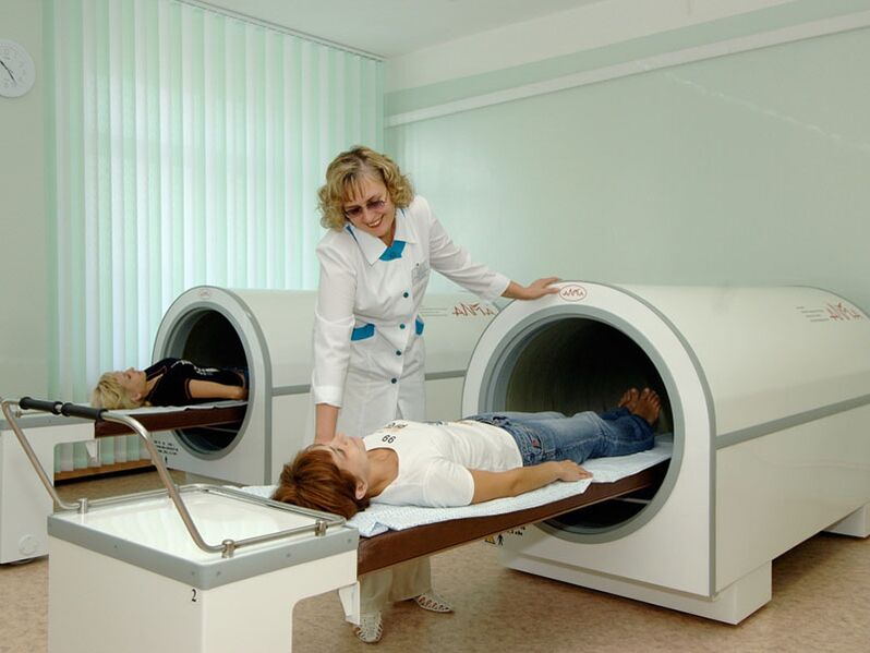 Pour diagnostiquer l'ostéochondrose, une imagerie par résonance magnétique est réalisée