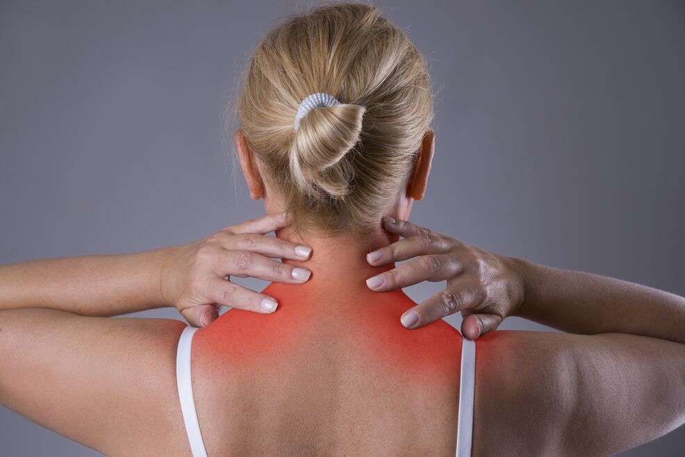 Symptômes de l'ostéochondrose cervicale